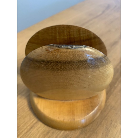 Myrtlewood Vintage Letter Napkin Holder Oregon Handmade Artisan MCM 1950s - Picture 10 of 11
